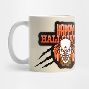 Happy Halloween Evil Clown Mug